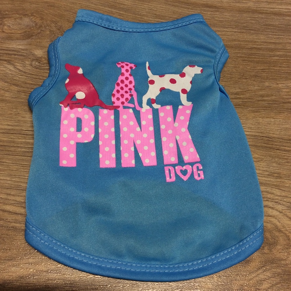 PINK dog shirt size xsmall